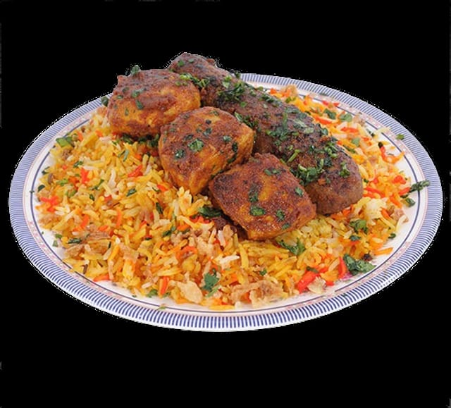 Mix Plate with Biryani Rice.