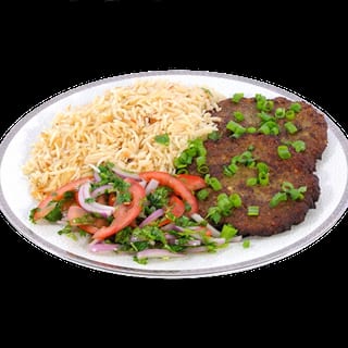 Chapli Kebab with Rice