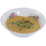 Warm bowl of traditional mush daal lentil soup