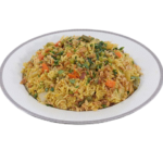 Flavorful Indo Pakistani chicken biryani rice dish
